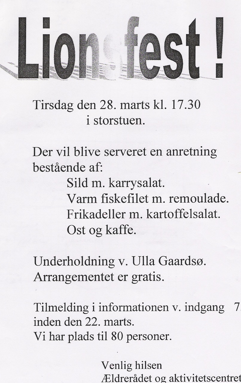 Ældrefest 1998