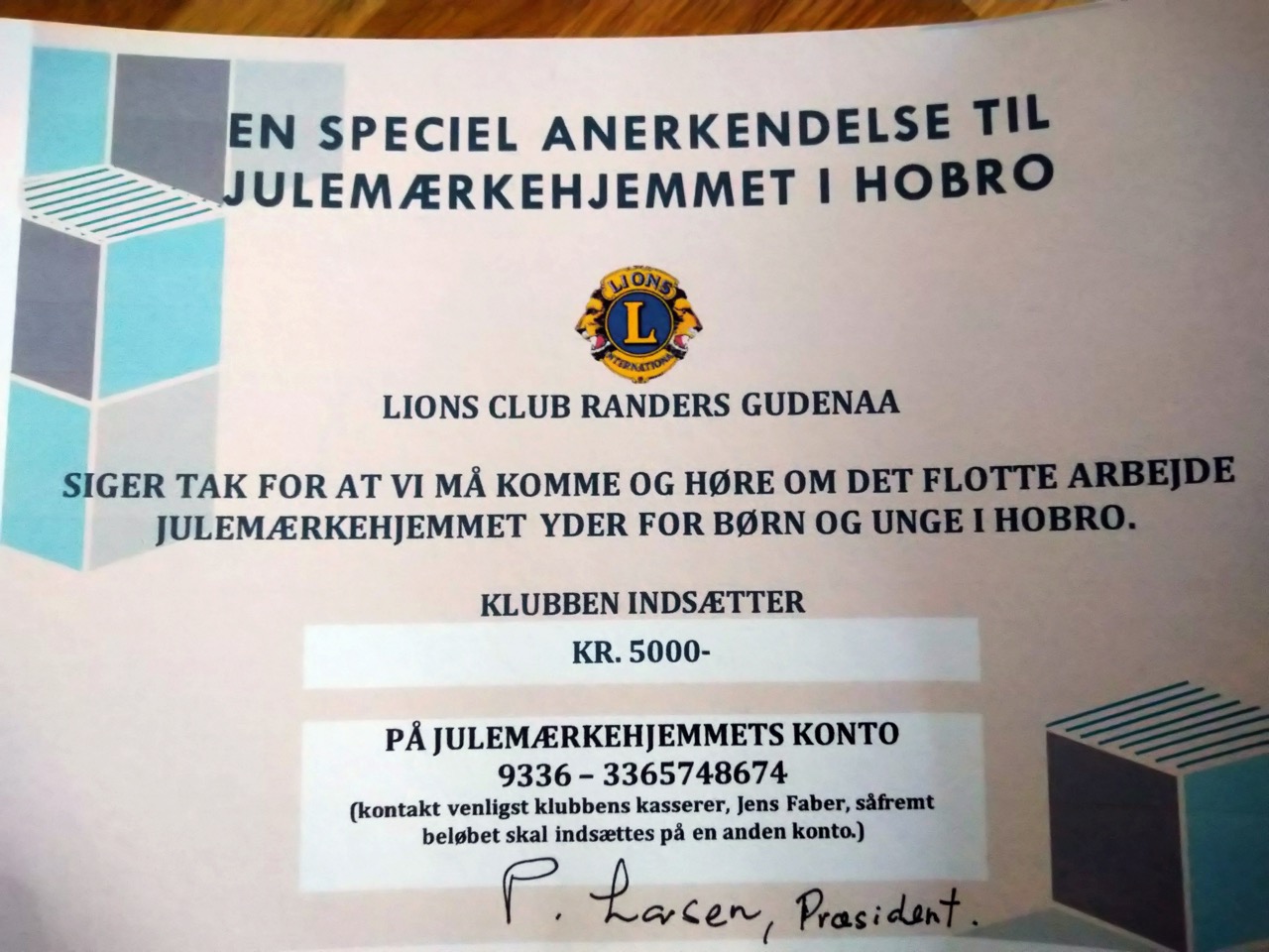 Extra donation til Julemærkehjemmet 2023